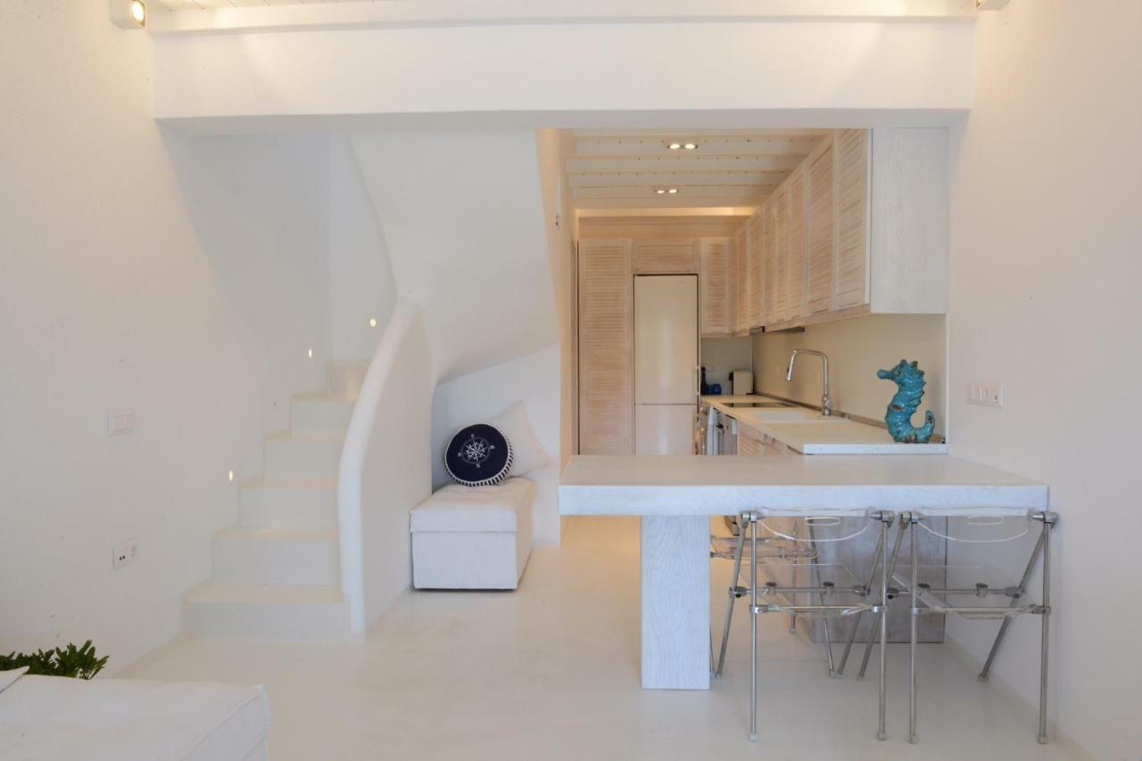 Luxury White Maisonette Kalafatis Extérieur photo