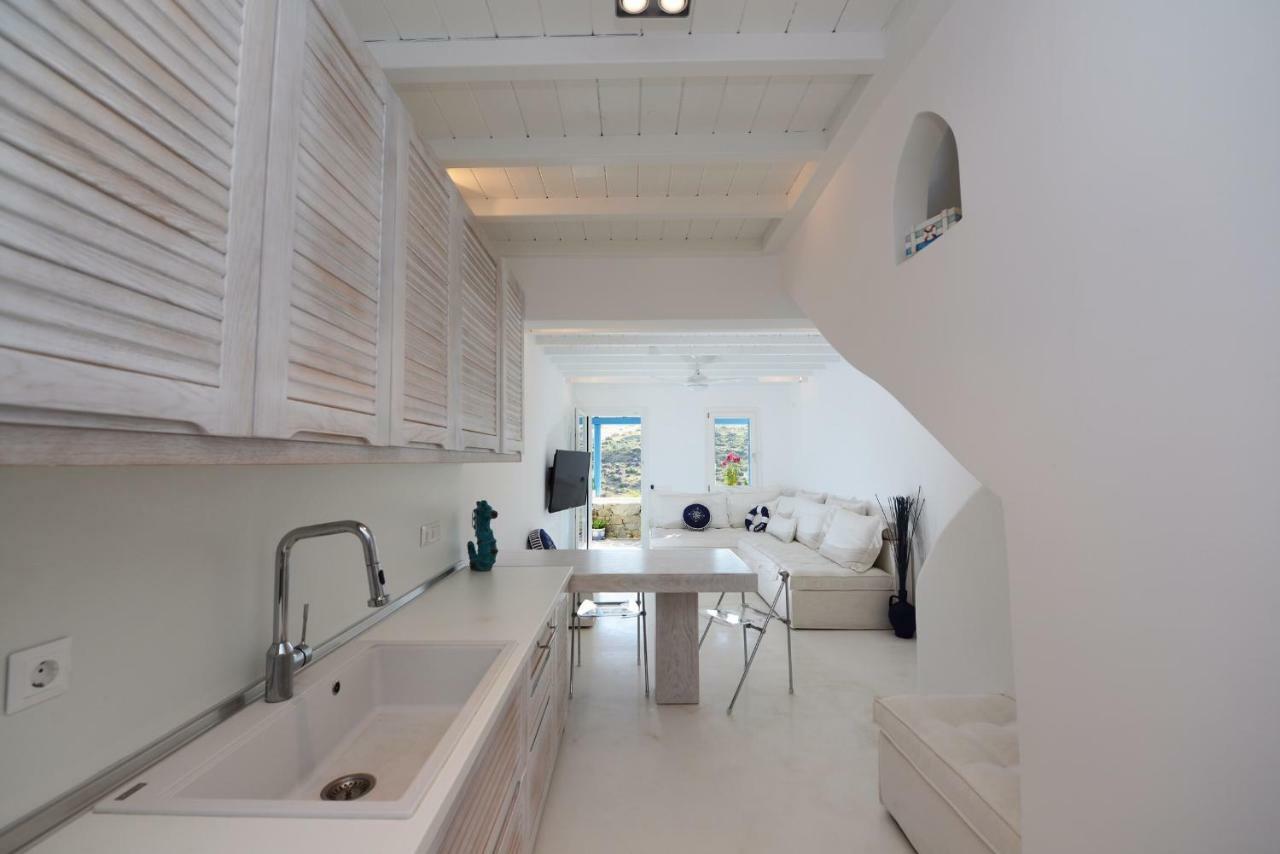 Luxury White Maisonette Kalafatis Extérieur photo